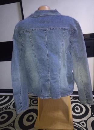 Стильный джинсовый жакет,куртка.3 фото