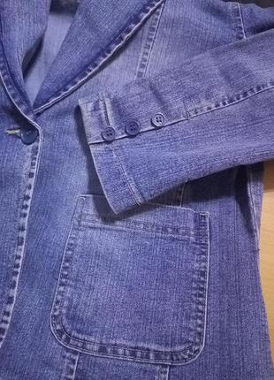 Стильный джинсовый жакет,куртка.8 фото