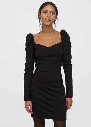 Платье h&m с пышными рукавами буф