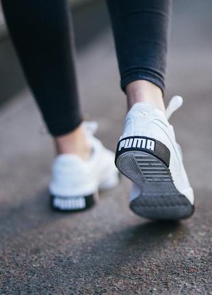 Puma cali white black шикарные жінсочі кроссовки пума калі білі 🌹🌈😍 стильний львів4 фото