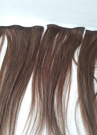 Парик из натуральных волос на заколках