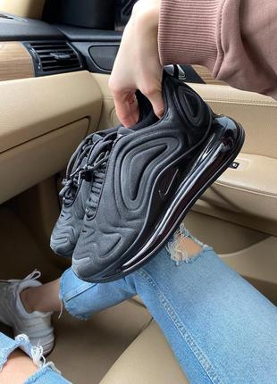 Женские кроссовки черные найк 720 nike air max 720