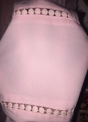 Нюдовая розовая блузка базовая3 фото