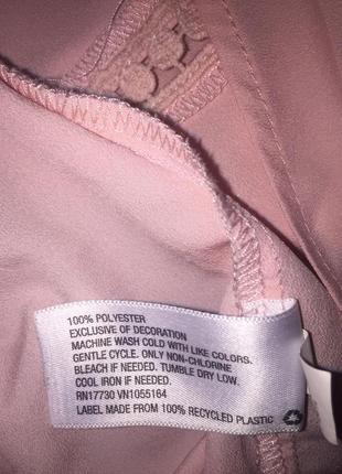 Нюдовая розовая блузка базовая6 фото