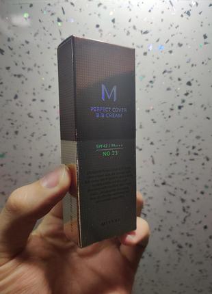 Bb крем №23 missha m perfect cover bb cream spf42, 20ml++, 20 мл2 фото