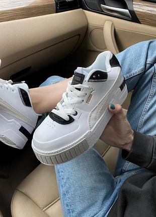 Кросівки puma cali sport mix white black кроссовки2 фото