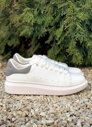 Alexander mcqueen oversized sneakers white grey кросівки, кеди кросівки жіночі кеді