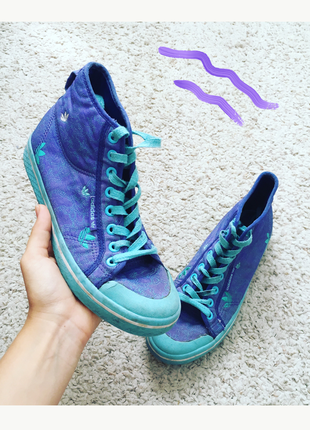 Кеды фиолетово-голубые adidas адидас