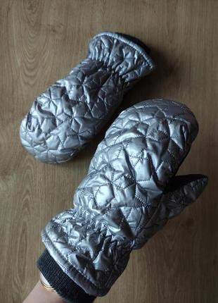 Нові стильні дитячі термо лижні рукавиці h&m, 6-8л