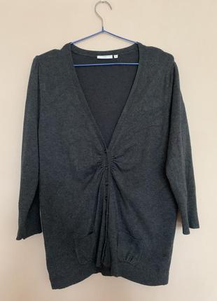 Темно-сірий кардиган, накидка