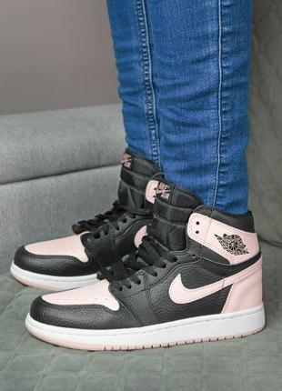 Nike air jordan 1 кросівки жіночі демісезонні