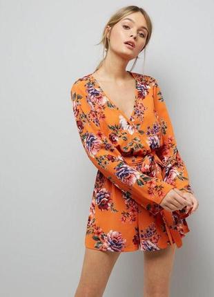 Комбінезон в квітковий принт zara zara