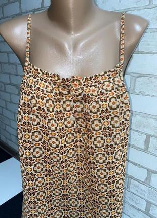 Легкая стильная летняя блуза с принтом  оригинал f&f made in india 🇮🇳