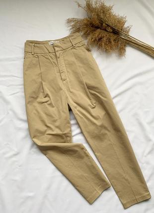 Штаны, брюки, бежевые, беж, базовые, XL / 50, pull&bear