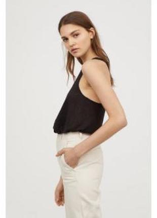 Майка h&m базова база чорна чорна маєчка боксерка