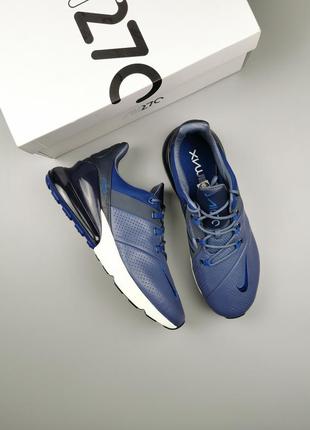 Кроссовки кожаные nike air max 270 premium diffused blue ao8283-400 оригинал