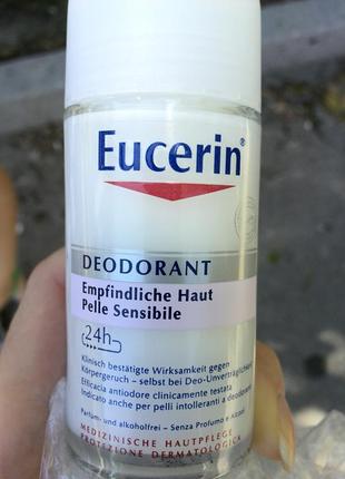 Антиперспірант роликовий eucerin 63164 deo24 години захисту для гіперчутливої шкіри і схильної до ал