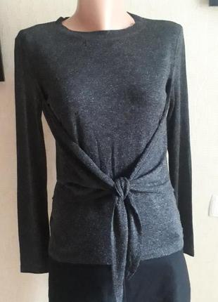 Базовая тёмно-серая кофта кофточка свитер kiomi