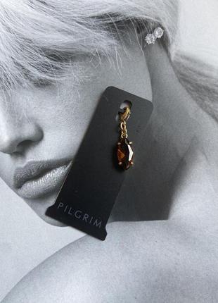 Подвеска камень коньячного цвета pilgrim