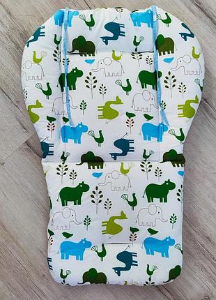 Матрасик (вкладыш) в коляску, стульчик для кормления, автокресло