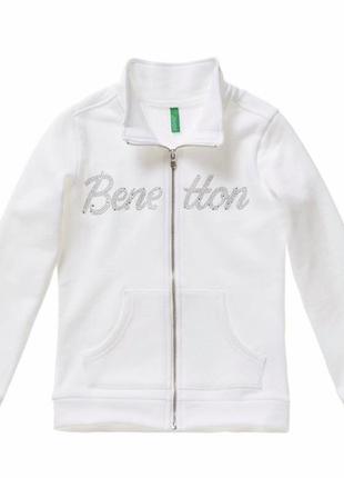 Трендовое желтое неон худи с надписью со стразами benetton 💛3 фото