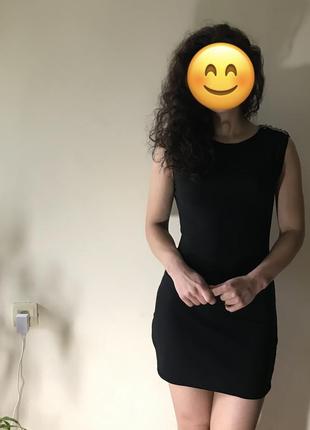 Чорне міні плаття1 фото