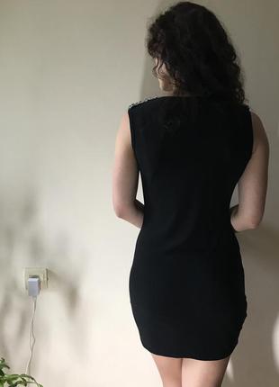 Чорне міні плаття2 фото