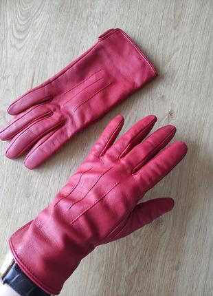 Новые фирменные стильные женские кожаные перчатки otto kessler , р.6
