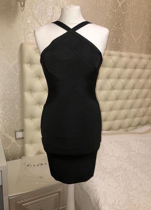 Бандажное чёрное платье richmond2 фото