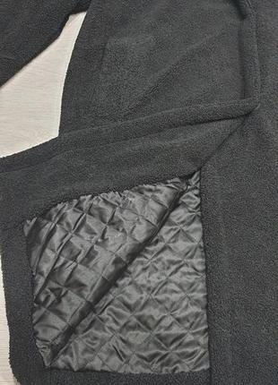 Чорне демісезонне пальто під каракуль нове8 фото