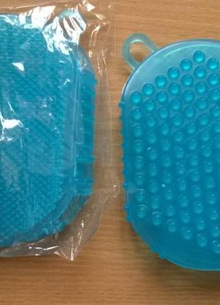 Мочалка рукавица 2в1 массажная антицеллюлитная силиконовая