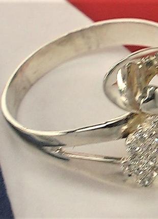 Кольцо перстень серебро 925 проба 4.08 грамма размер 19.5