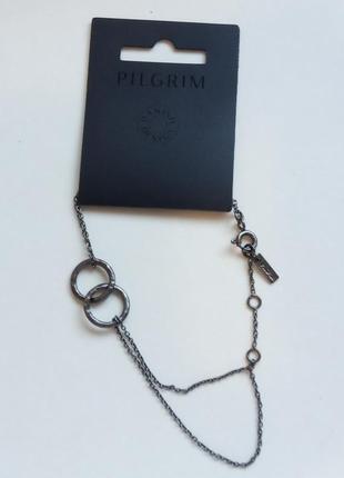 Ніжний браслет pilgrim з покриттям гематитом2 фото