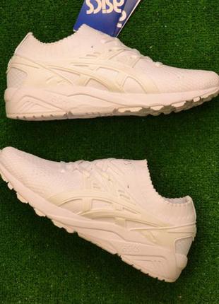 Кроссовки asics gel kayano trainer knit "triple/white"2 фото