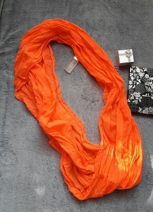Оранжевий снуд , хомут , шарф atmosphere5 фото