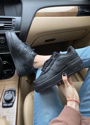 Кросівки nike air force 1 shadow black кроссовки