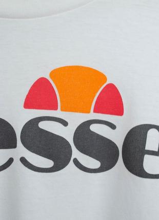 Ellesse белая свободная удлиненная футболка с большим логотипом элис8 фото