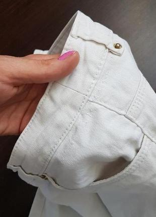 Белые базовые  джинсы h&m3 фото