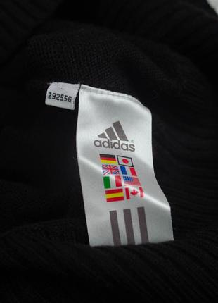 Adidas трикотажный оригинальный худи с капюшоном, свитшот, кофта с вышитым лого шерсть10 фото