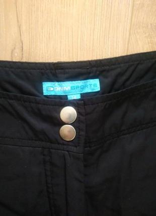 Черные женские бриджи/шорты с карманами dnm sports2 фото