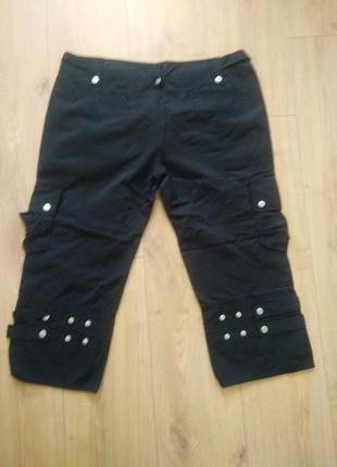 Черные женские бриджи/шорты с карманами dnm sports4 фото
