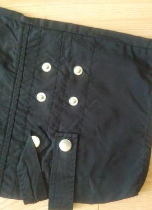 Черные женские бриджи/шорты с карманами dnm sports5 фото