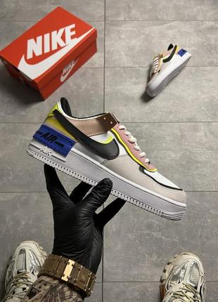 Женские кроссовки nike air force 1 shadow barely volt  36-37-38-39-40