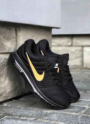 Nike air max 2017 black gold кроссовки найк мужские кросівки жіночі чоловічі