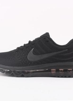 Nike air max 2017 full black кроссовки найк кросівки жіночі