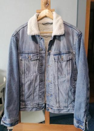 Джинсовая курточка с ручной росписью2 фото