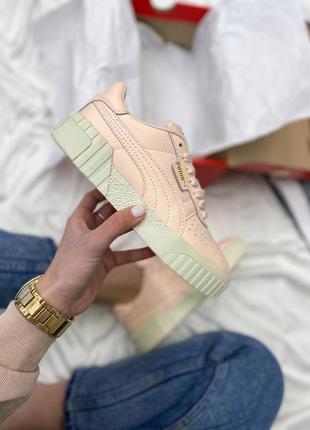 Женские стильные весенние кроссовки puma cali peach1 фото