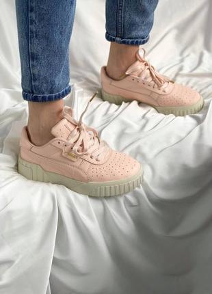 Женские стильные весенние кроссовки puma cali peach3 фото