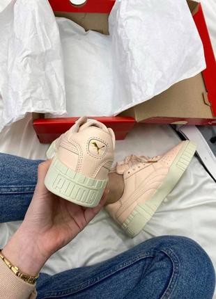 Женские стильные весенние кроссовки puma cali peach2 фото