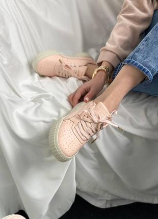 Жіночі стильні весняні кросівки puma cali peach4 фото